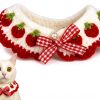 Aoeeki Handmade Cat Collar Breakaway Design Strawberry Style-0