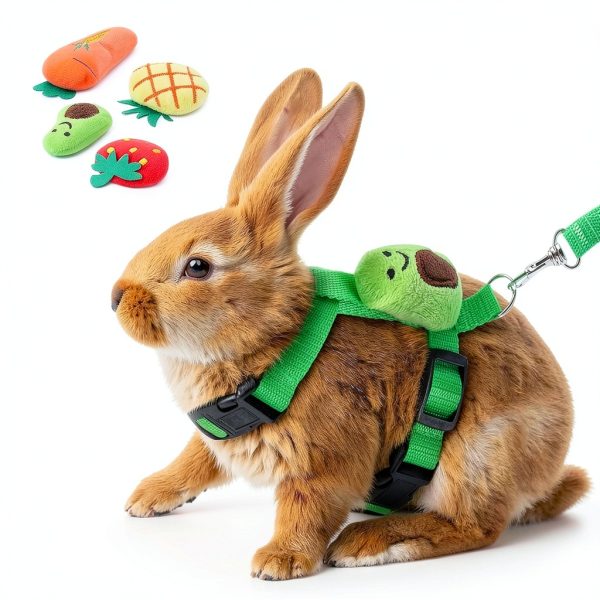 ZYU5 Rabbit Harness Soft Material Cute Design Small Pets-2