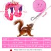 SATINIOR Small Animal Harness Soft Material Leash Control-0