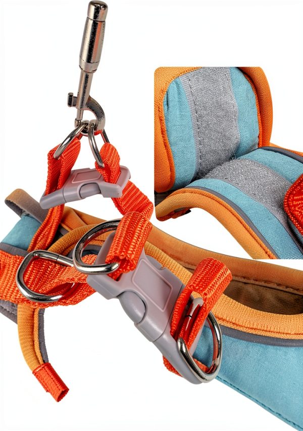 SQUSIMEI Pet Harness Soft Reflective Small Animal Strap-2