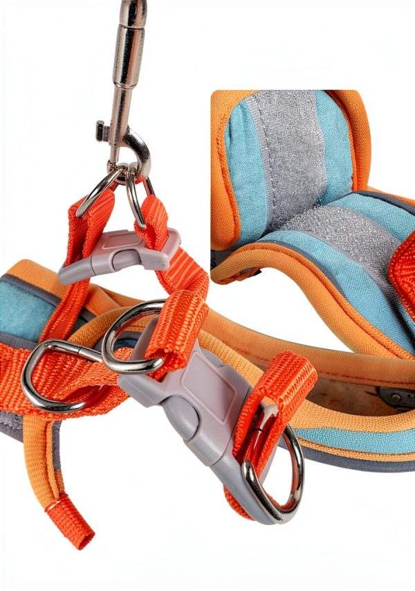 SQUSIMEI Pet Harness Soft Reflective Small Animal Strap-2
