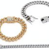 DKJEkdje Pet Chain Collar Cuban Link Rhinestone Design-4