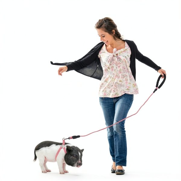 YeeBeny Mini Pig Harness Adjustable Nylon Pet Walking Gear-5