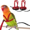 HOKABLE Bird Harness Soft Satin Material Training Leash-0