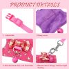 SATINIOR Small Animal Harness Soft Material Leash Control-2