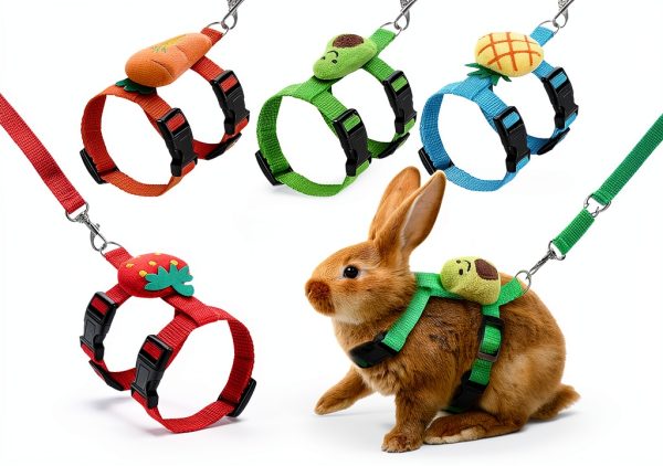 ZYU5 Rabbit Harness Soft Material Cute Design Small Pets-0