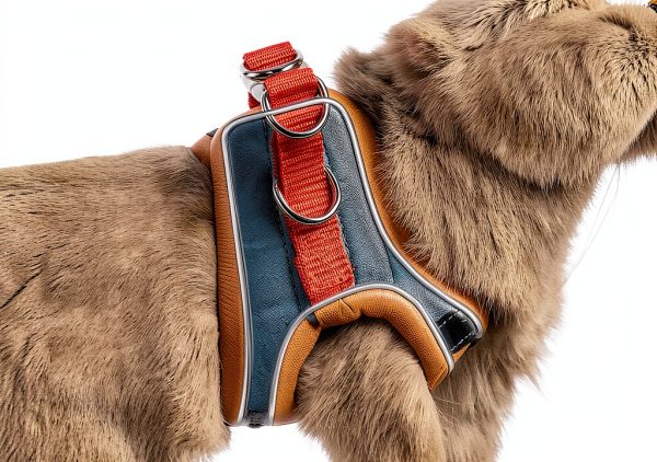 SQUSIMEI Pet Harness Soft Reflective Small Animal Strap-3