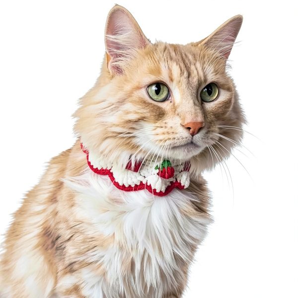 Aoeeki Handmade Cat Collar Breakaway Design Strawberry Style-4