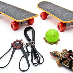LIHang Turtle Harness Skateboard Pet Adventure Toy Yellow-0