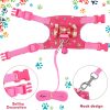 SATINIOR Small Animal Harness Soft Material Leash Control-5
