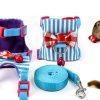 SATINIOR Small Pet Harness Soft Breathable Leash Control-2