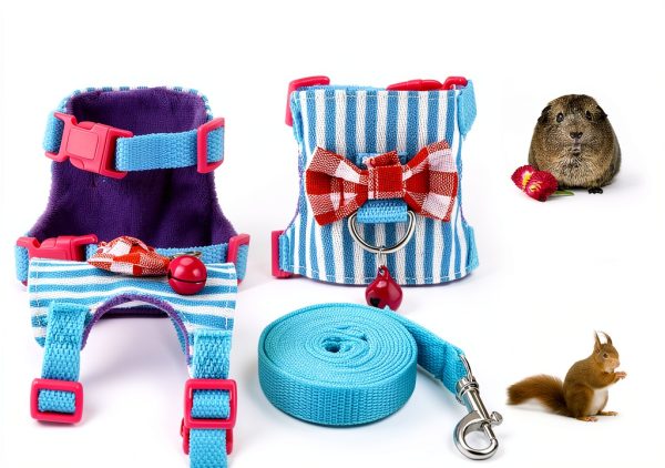 SATINIOR Small Pet Harness Soft Breathable Leash Control-2