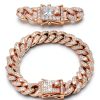 Khendyogn Dog Chain Collar Zinc Alloy Diamond Decoration-4