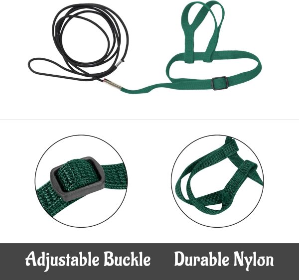 HOKABLE Bird Harness Soft Satin Anti Bite Training Leash-2