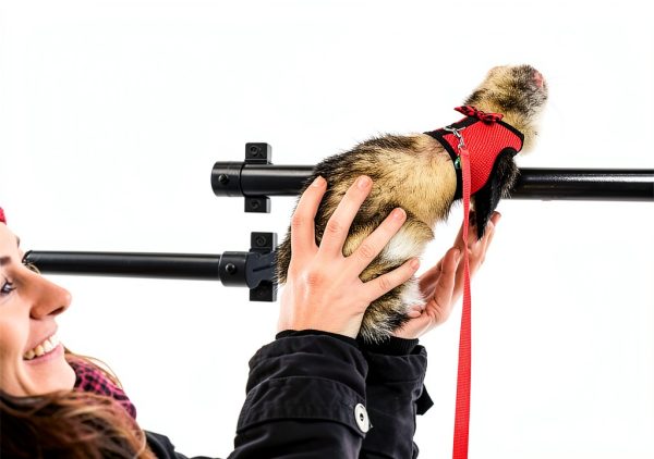 Rypet Small Animal Harness Breathable Mesh Pet Walking-3