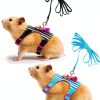 SATINIOR Small Pet Harness Soft Breathable Leash Control-0