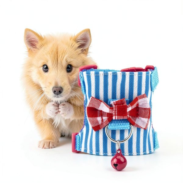 SATINIOR Small Pet Harness Soft Breathable Leash Control-5