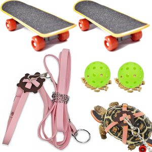 Lihang Turtle Harness Skateboard Pet Adventure Toy Yellow-0