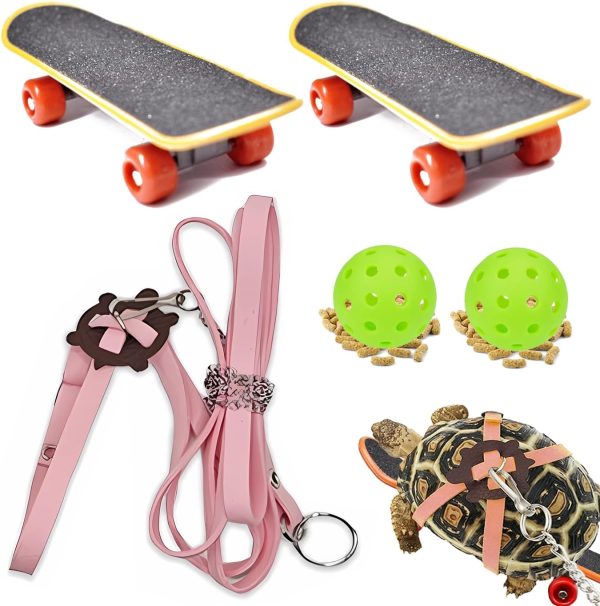 Lihang Turtle Harness Skateboard Pet Adventure Toy Yellow-0
