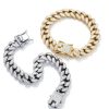 DKJEkdje Pet Chain Collar Cuban Link Rhinestone Design-3