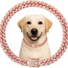 Khendyogn Dog Chain Collar Zinc Alloy Diamond Decoration-0