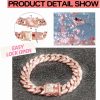 Khendyogn Dog Chain Collar Zinc Alloy Diamond Small Pets-4