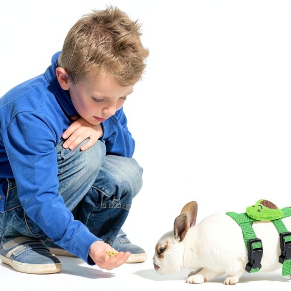 ZYU5 Rabbit Harness Soft Material Cute Design Small Pets-1