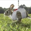 AIITLE Bunny Harness Soft Mesh Leash Set for Small Pets-4