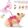 SATINIOR Small Pet Harness Soft Material Leash Safety-4