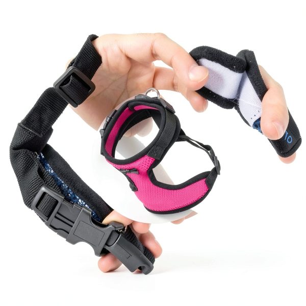 Adhafera Chicken Harness Adjustable Breathable Pet Walking-2