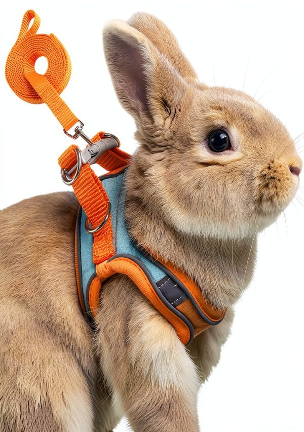 SQUSIMEI Pet Harness Soft Reflective Small Animal Strap-0