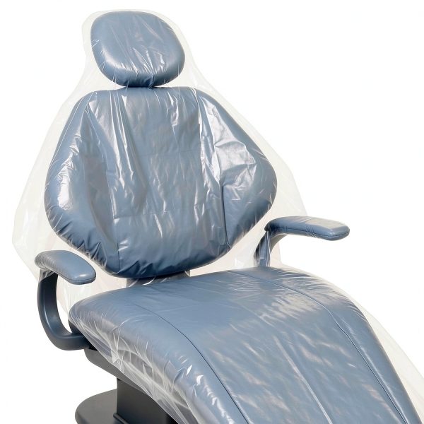 HSB Dental Chair Sleeve Covers Full Poly 48"W x 56"L Clear 150/Pk-0
