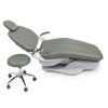 Dental Chair Covers Leather Waterproof PU Leather 4Pcs Set Pink-1