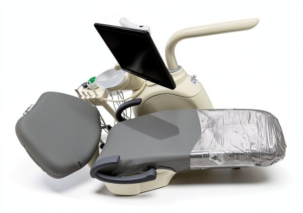 Gray Protective Dental Chair Cover Set by BIUYYY Waterproof Elastic-1