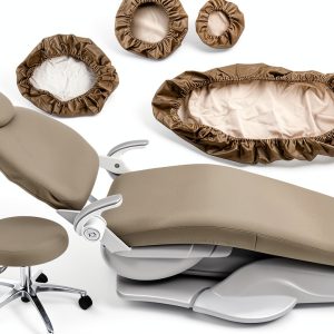 Gray Protective Dental Chair Cover Set by BIUYYY Waterproof Elastic-0
