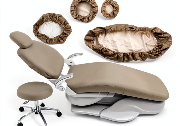 Gray Protective Dental Chair Cover Set by BIUYYY Waterproof Elastic-0
