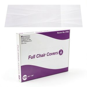 Dynarex Full Chair Cover for Dental Chair & Tattoo Chair - Disposable Plastic Chair Cover - 29" x 80" - 125-Pack Dispenser Box-0