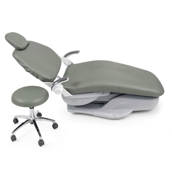 Dental Chair Covers Leather Waterproof PU Leather 4Pcs Set Pink-3