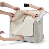 Non Slip Faux Leather Headrest Protector molasofa 17x27in Beige Cover-2