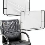 Salon Chair Cover 2pcs Black Edge Clear Reusable Protectors by Larrel-0