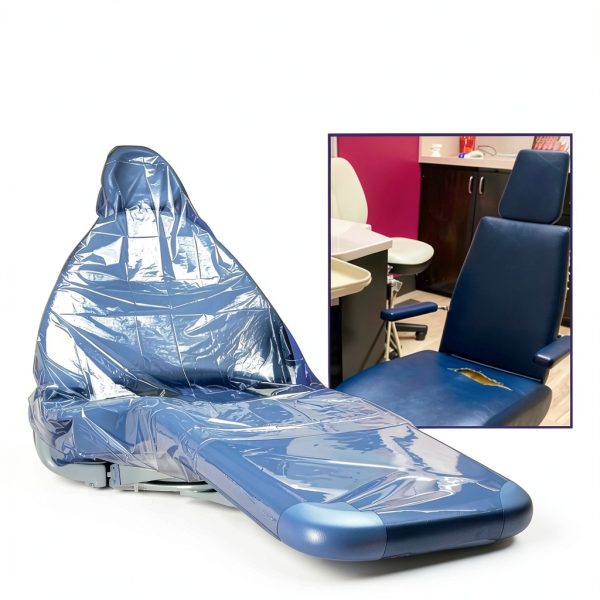 Dynarex Full Chair Cover for Dental Chair & Tattoo Chair - Disposable Plastic Chair Cover - 29" x 80" - 125-Pack Dispenser Box-2